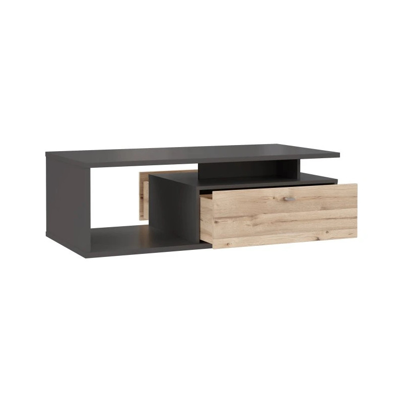 Stolik kawowy Como COMT501-C175 Grafit/Deska Dębowa Meble Forte