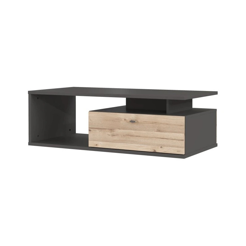 Stolik kawowy Como COMT501-C175 Grafit/Deska Dębowa Meble Forte