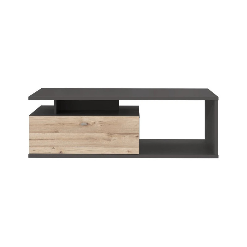 Stolik kawowy Como COMT501-C175 Grafit/Deska Dębowa Meble Forte