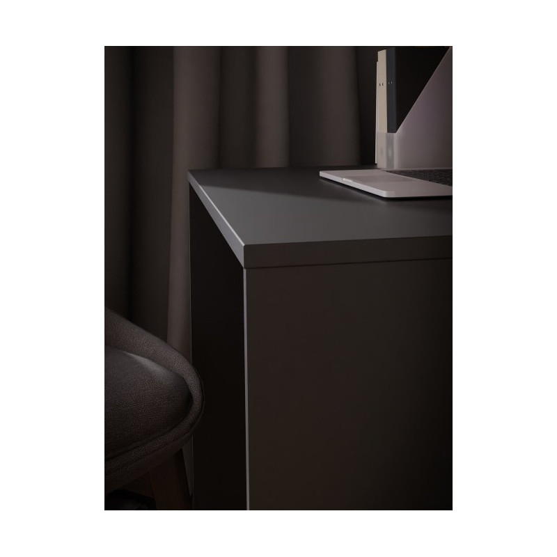Czarne małe biurko 80x50 cm Dubberly – kompaktowa przestrzeń pracy