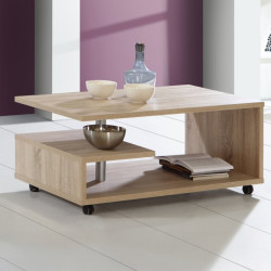 Bailey BL1T01 – stolik kawowy na kółkach dąb sonoma