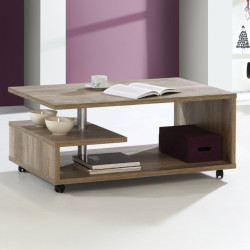 Bailey BL1T01 – stolik kawowy na kółkach dąb antyczny