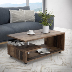 Bailey BL1T01 – stolik kawowy na kółkach old wood vintage