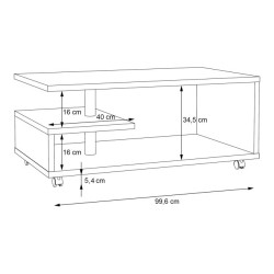 Bailey BL1T01 – stolik kawowy na kółkach beton