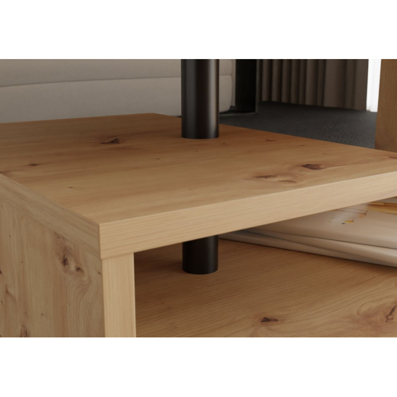 Bailey BL1T01 – stolik kawowy na kółkach dąb artisan