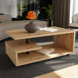 Bailey BL1T01 – stolik kawowy na kółkach dąb artisan