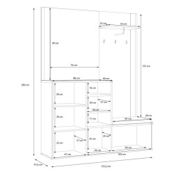 Garderoba do przedpokoju Big Bang BBGD01 – praktyczna organizacja