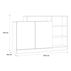 Nowoczesna komoda Bodil BDLK233R – funkcjonalne przechowywanie