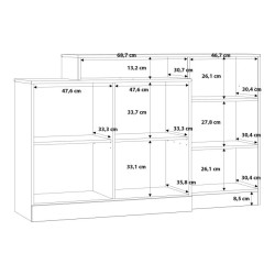 Nowoczesna komoda Bodil BDLK233R – funkcjonalne przechowywanie
