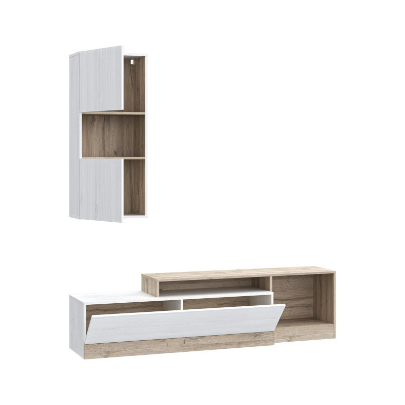 Meblościanka Bodil BDLM02L – nowoczesna aranżacja salonu