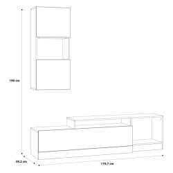 Meblościanka Bodil BDLM02L – nowoczesna aranżacja salonu