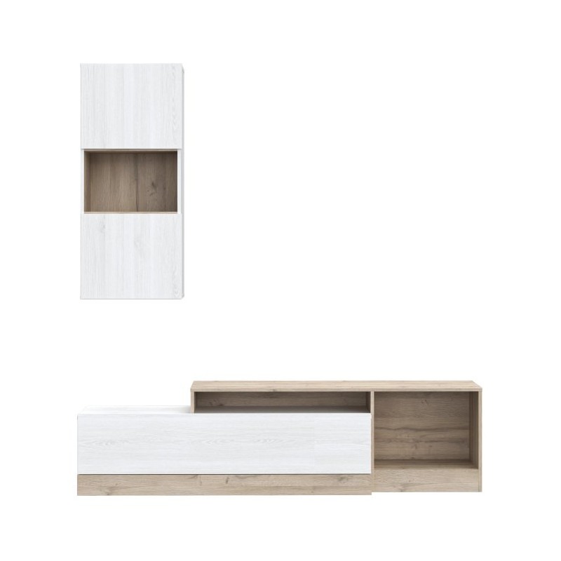 Meblościanka Bodil BDLM02L – nowoczesna aranżacja salonu