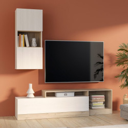 Meblościanka Bodil BDLM02L – nowoczesna aranżacja salonu