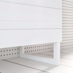 Biała komoda 110 cm Bretania na nóżkach – styl i funkcjonalność