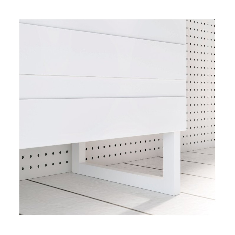 Biała komoda 110 cm Bretania na nóżkach – styl i funkcjonalność