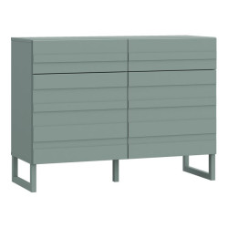 Szałwiowa komoda 110 cm Bretania na nóżkach – styl i funkcjonalność