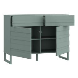 Szałwiowa komoda 110 cm Bretania na nóżkach – styl i funkcjonalność