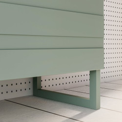 Szałwiowa komoda 110 cm Bretania na nóżkach – styl i funkcjonalność