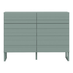 Szałwiowa komoda 110 cm Bretania na nóżkach – styl i funkcjonalność