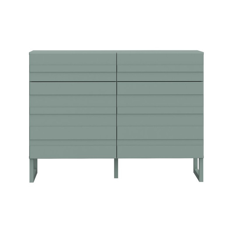 Szałwiowa komoda 110 cm Bretania na nóżkach – styl i funkcjonalność