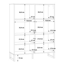 Biała komoda Bretania BQTK422 na nóżkach – praktyczna i stylowa