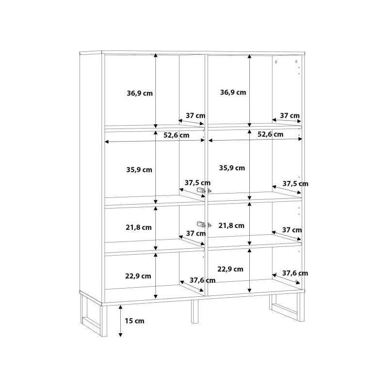 Biała komoda Bretania BQTK422 na nóżkach – praktyczna i stylowa