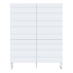 Biała komoda Bretania BQTK422 na nóżkach – praktyczna i stylowa