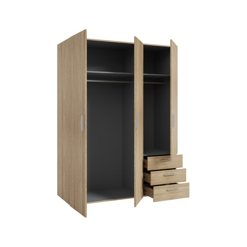 Szafa Brooklyn BRKS831 140 cm – funkcjonalna garderoba