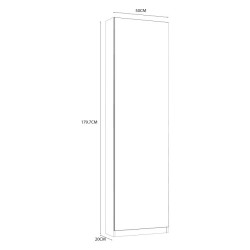 Biała wysoka szafka na buty Calma CMQD711S  | Meble Forte