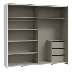 Biała szafa przesuwna Schach&matt SHMS32231 200 cm