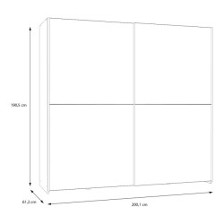 Biała szafa przesuwna Schach&matt SHMS32231 200 cm