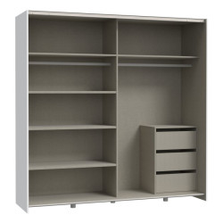 Biała szafa przesuwna Schach&matt SHMS32231 190 cm