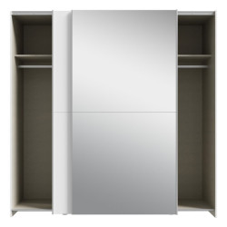 Szafa przesuwna z lustrem Schach&matt 190 cm | biały połysk