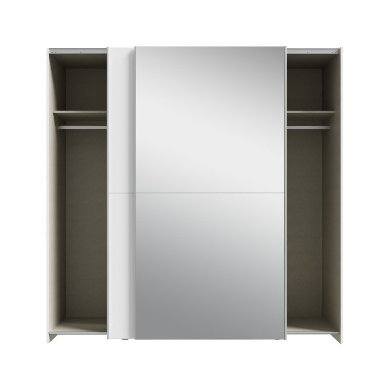 Szafa przesuwna z lustrem Schach&matt 190 cm | biały połysk