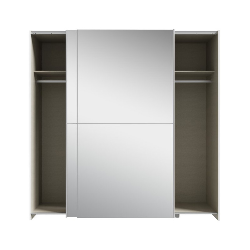 Szafa przesuwna z lustrem 190 cm Schach&matt | biały