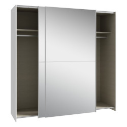 Szafa przesuwna z lustrem 190 cm Schach&matt | biały