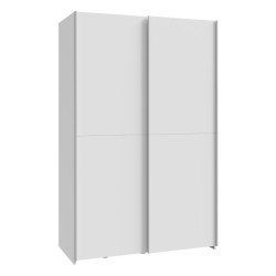 Biała szafa przesuwna 120 cm Schach&matt do małych wnętrz