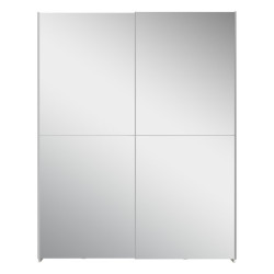 Szafa przesuwna z lustrem 150 cm Schach&matt | biały