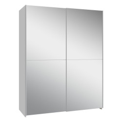 Szafa przesuwna z lustrem 150 cm Schach&matt | biały