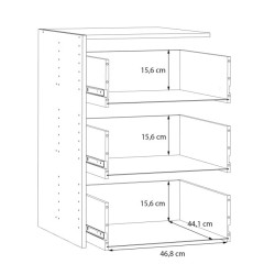 Kontenerek do szafy Sophistispace SSQC351 | Meble Forte