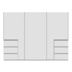 Biała szafa przesuwna 270 cm Winn 2 | Meble Forte