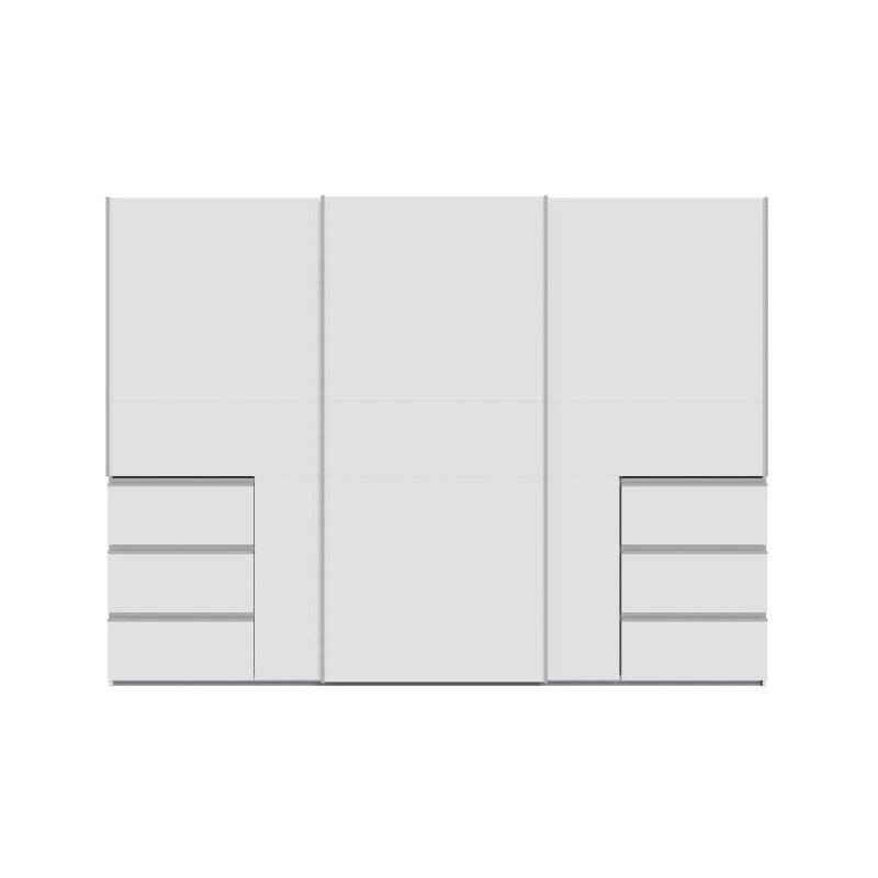 Biała szafa przesuwna 270 cm Winn 2 | Meble Forte