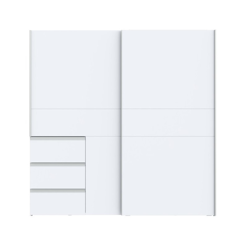 Biała szafa przesuwna 200 cm Winn 2 – kompaktowa i funkcjonalna