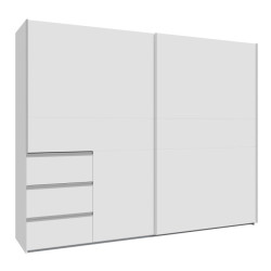 Biała szafa przesuwna 250 cm Winn 2 | Meble Forte