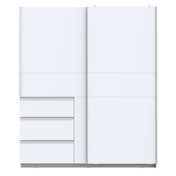 Biała szafa 170 cm WINN 2  – wygodna organizacja przestrzeni