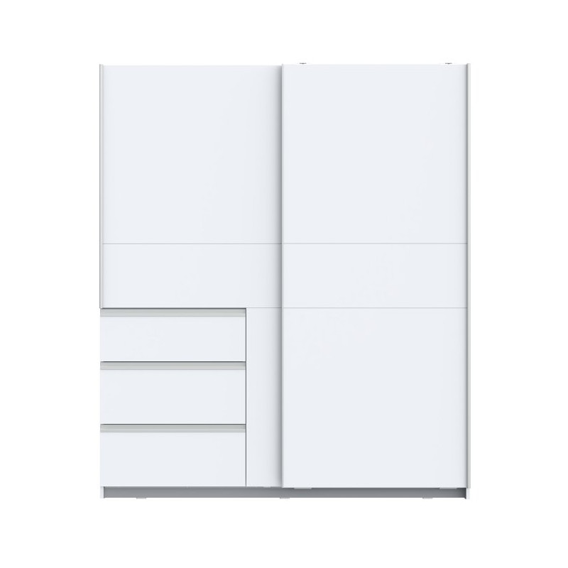 Biała szafa 170 cm WINN 2  – wygodna organizacja przestrzeni