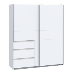 Biała szafa 170 cm WINN 2  – wygodna organizacja przestrzeni