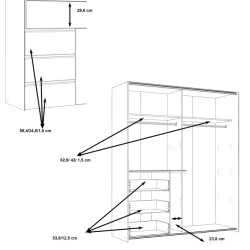 Szafa 170 cm WINN 2 dąb artisan/beton | Meble Forte