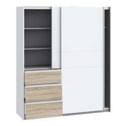 Szafa 170 cm WINN 2 dąb artisan/beton | Meble Forte