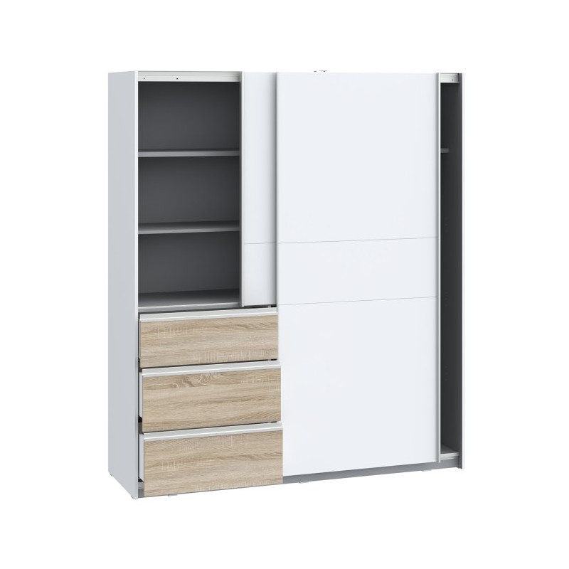 Szafa 170 cm WINN 2 dąb artisan/beton | Meble Forte